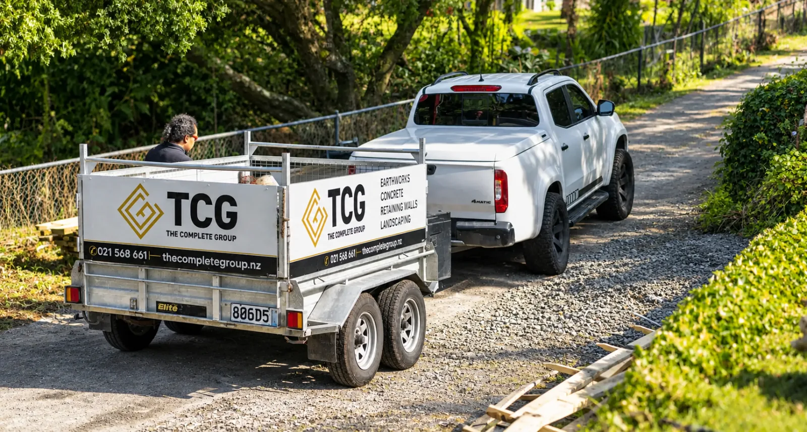 The Complete Group van on site, Auckland